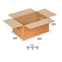 Короб картонный с ручками 400x300x200 T23 бурый 10 шт./уп
