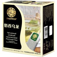 Чай Shennun Молочный Улун зеленый, 100 пакетиков