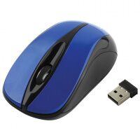 Мышь беспроводная оптическая USB Gembird MUSW-325 1000dpi, черно-синяя