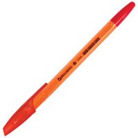 Шариковая ручка Brauberg X-333 Orange красная, 0.7мм, оранжевый корпус