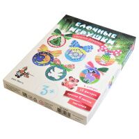 Набор для творчества HappyLine 'Елочные игрушки своими руками', 12 фигурок, 6 красок