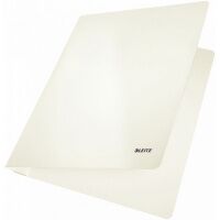 Скоросшиватель картонный Leitz WOW белый, А4, 30010001