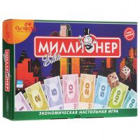 Игра настольная 'Миллионер Elite', игровое поле, банкноты, жетоны, акции, полисы, ORIGAMI, 00111