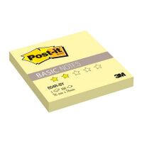 Блок для записей с клейким краем Post-It Basic желтый, пастельный, 76x76мм, 100 листов, 654R-BY