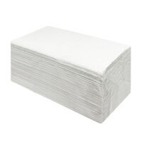 Бумажные полотенца Rivella Standart Plus листовые, белые, V укладка, 230шт, 1 слой, 20 пачек
