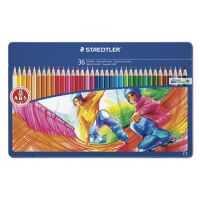 Набор цветных карандашей Staedtler Noris club 145 36 цветов, метал. пенал