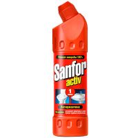 Чистящее средство для сантехники Sanfor Activ 500мл, антиржавчина, гель