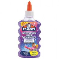 Клей для слаймов канцелярский с блестками ELMERS 'Glitter Glue', 177 мл, фиолетовый, 2077253
