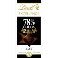 Шоколад в плитках Lindt Excellence горький, 78% какао, 100г