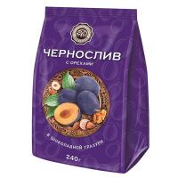 Конфеты Микаелло Чернослив с орехами в шоколадной глазури, 240г