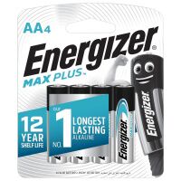 Батарейка Energizer Max Plus AA LR06, 1.5В, алкалиновая, 4шт/уп