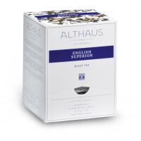Чай Althaus English Superior, черный, листовой, в пирамидках, 15 пакетиков