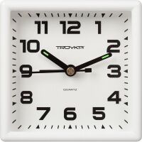 Часы Будильник, пластиковый 95x95мм,  с сигналом 08.10.801