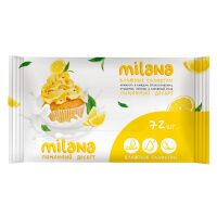 Салфетки влажные Grass Milana Лимонный десерт, антибактериальные, 20шт/уп
