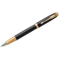 Перьевая ручка Parker IM Premium F, черный/позолоченный корпус, 1931646
