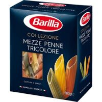 Макароны Barilla Mezze Penne трехцветные, 500г