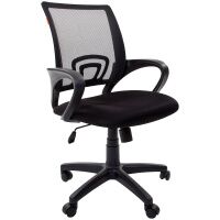 Кресло офисное Chairman 696 ткань, черная DW, черная TW, крестовина пластик