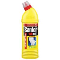 Чистящее средство для сантехники Sanfor WC 1л, лимонная свежесть, гель