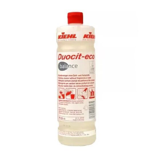 фото: Моющее средство Kiehl Duocit-Eco Balance 1л, для санитарных помещений, без цвета и запаха, j402301