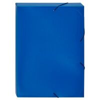 Пластиковая папка на резинке Attache 318/045 синяя, А4, до 350 листов