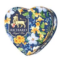 Чай листовой Richard Royal Heart, черный, листовой, 30г, ж/б