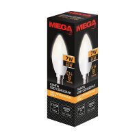 Лампа светодиодная Mega E14 7W 3000K  свеча