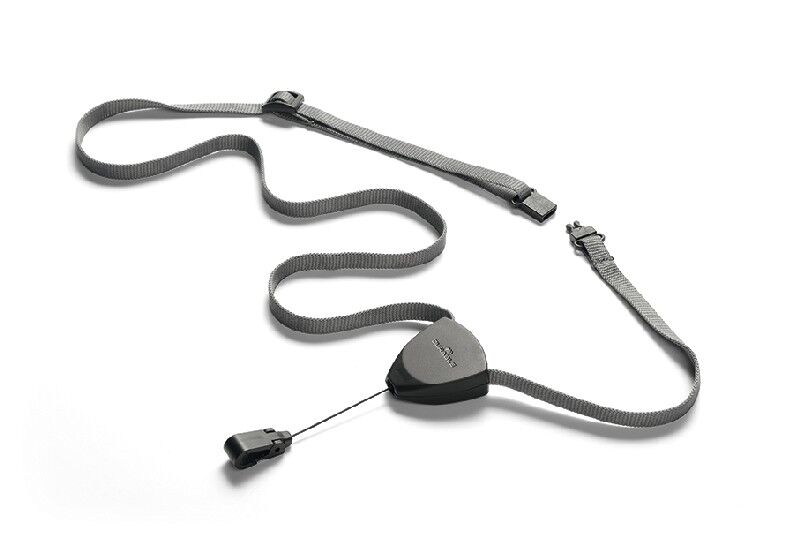 фото: Текстильный шнурок DURABLE FLEX с рулеточным механизмом, серый