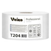 Туалетная бумага Veiro Professional Comfort Т204, в рулоне, 170м, 2 слоя, белая