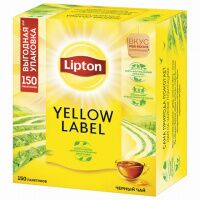 Чай LIPTON 'Yellow Label', черный, 150 пакетиков с ярлычками по 2 г, 67869946