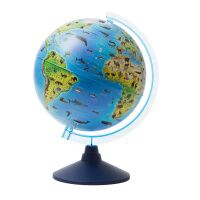 Глобус тематический Globen 25см, Зоогеографический, на круглой подставке