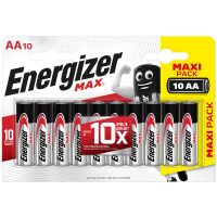Батарейка Energizer Max AA LR06, алкалиновая, 10шт/уп