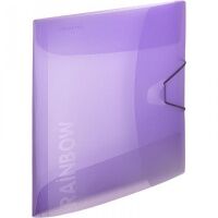 Пластиковая папка на резинке Attache Rainbow Style фиолетовая, А4, до 200 листов