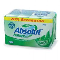 Мыло туалетное Absolut Алоэ, антибактериальное, 4шт х 75г