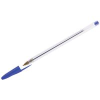 Шариковая ручка Officespace синяя, 0.7мм, прозрачный корпус