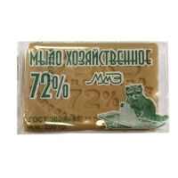 Мыло хозяйственное Мыловар 200г, 72%, в обёртке