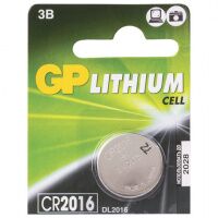 Батарейка Gp Lithium CR2016, 3В, литиевая, 1шт