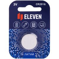 Батарейка Eleven CR2016, литиевая, 1шт/уп