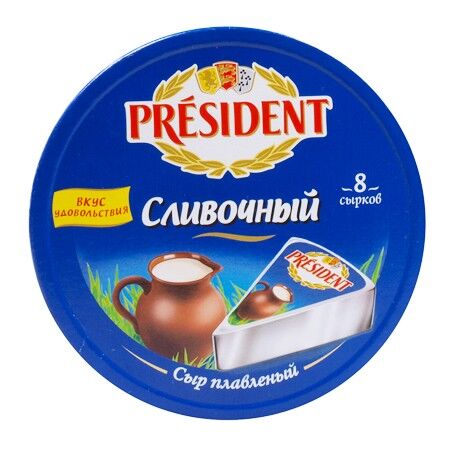фото: Сыр плавленый President сливочный 45%, 140г