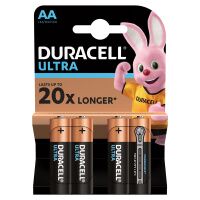 Батарейка Duracell Ultra Power AA LR06, 1.5В, алкалиновая, 4BL, 4шт/уп