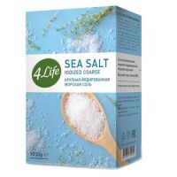Соль 4life морская йодированная, крупная, 1кг