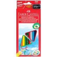 Набор цветных карандашей Faber-Castell Eco 12 цветов, с точилкой, 120523