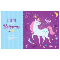 Альбом для рисования 24л., А4, на скрепке ArtSpace 'Рисунки. Believe in unicorn'