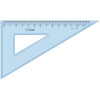 Треугольник 30°, 13см СТАММ 'Cristal', тонированный голубой