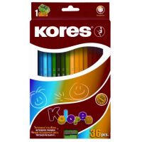 Набор цветных карандашей Kores 36 цветов, с точилкой, 96336.01
