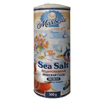 Соль морская Marbelle йодированная, 500гр