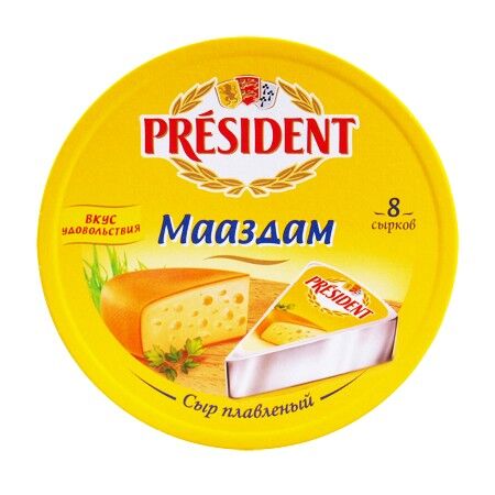 фото: Сыр плавленый President маасдам 45%, 140г
