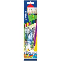 Набор цветных карандашей Berlingo Водопад 12 цветов, 6шт/уп, двусторонний грифель