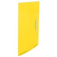 Пластиковая папка на резинке Esselte Vivida желтая, A4, до 150 листов, 624045
