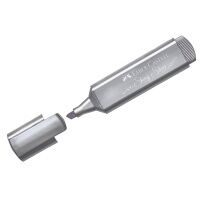 Текстовыделитель Faber-Castell TL 46 Metalliс мерцающий серебряный, 1-5мм
