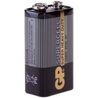Батарейка Gp Supercell 6LR61 Крона, 9В, солевая
